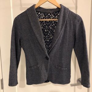 Blazer with lace back